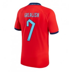 Lacne Muži Futbalové dres Anglicko Jack Grealish #7 MS 2022 Krátky Rukáv - Preč